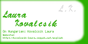 laura kovalcsik business card